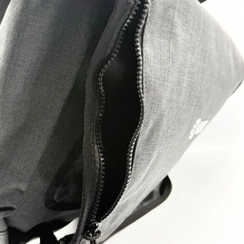Ogio Charcoal Grey Canvas Sly Black Messenger Bag New Embroidered